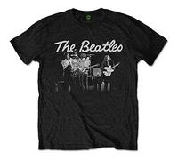 Beatles the - T-Shirt # L Unisex Black # 1968 Live Photo