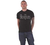 Beatles the - T-Shirt # S Unisex Black # Drop T Logo