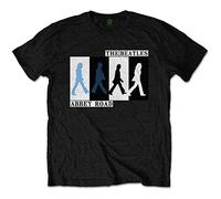 Beatles the - T-Shirt # Xl Unisex Black # Abbey Road Colours Crossing