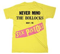 Beats & More Herren Sex Pistols-Bollocks Unisex T-Shirt, Gelb, X-Large (Herstellergröße: X)