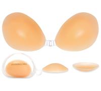 Beaulyn Klebe BH Push Up,Trägerloser Rückenfrei BHS Wiederverwendbare,Unsichtbarer Haut Freundlich Selbstklebend BH für Abendkleid Brautkleid Badeanzug und rückenfreie