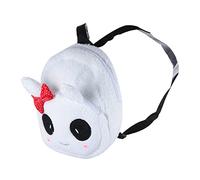 Beaupretty 1 Stück Kreativer Panda Plüsch Rucksack für Doppelter Schulterriemen Weicher Kinderrucksack mit Reißverschluss Schleifen Dekoration für Jahren Modisches Design Weiß mit Niedlichem