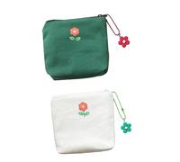 Beaupretty 2 Stück Kleiner Münztaschen aus Strapazierfähigem Stoff mit Reißverschluss Tragbare Aufbewahrungstaschen für Damen Praktische Organizer für Reisen und Alltag Zufällige Farbe