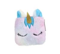 Beaupretty 2stücke Teiliges Einhorn Münzgeldbörse Aus Weichem Plüsch Mit Reißverschluss Kleine Geldbörse Für Münzen Karten Schlüssel Tragbar Für Schüler Und Büro Farblich Sortiert