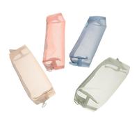 Beaupretty 4 Stück Mehrfarbige Kosmetiktasche aus Mesh Reise-Badezimmer-Organizer Schmuck-Organizer-Etui Make -up -Organisator Reise-Kosmetiktasche Toilettenspeicherbeutel