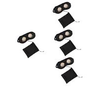 Beaupretty 4Pcs Augenmaske aus Seidenimitat Gänseblümchen- für Frauen für Augenmasken lichtschutz night eyemask Augenmaske für Frauen Schlafaugenabdeckung Die Seide Black