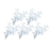 Beaupretty 5 Paar Spitzen Blumenapplikationen mit Pailletten Bestickte Hochzeitskleid Verzierung Zarte Stoff Applikationen für Brautmode und Festkleider