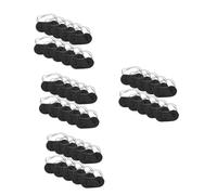 Beaupretty 5 Sätze Brille Masken Reise-augenbrauen Flecken Falten Wiederverwendbar Unter Augenklappen Blickdichte Darkl Augenmaske Polyester Black 10 Stück * 5