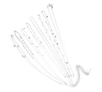 Beaupretty 5 Stück Teiliges Boho Körperkettenset für Frauen Verstellbare mit Funkelnden Strass-quasten und Pailletten Vielseitiger Bauchkettenschmuck für Partys Festivals und Strandoutfits