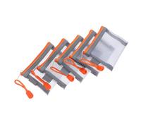 Beaupretty 5stücke Teiliges Mini Reißverschluss-mesh-kosmetiktaschen Für Lippenstifte Und Toilettenartikel Tragbare Make-up-Organizer Für Reisen Und Alltag Tiefgrau