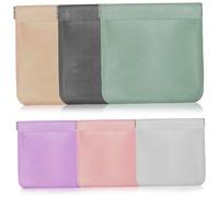 Beaupretty 6 Stück PU Schmuck und Kopfhörer Aufbewahrungsbeutel Teiliges in Robuste Reißverschlusstaschen für Kabel Elektronik Kosmetik Multifunktional Tragbar Farblich Sortiert für Reisen