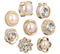 Beaupretty 8 Stück Magnetische Hijab Nadeln ohne Nähen Klemmfreie Broschen aus Metall für Schals Kleidung und Hijabs Schonender Halt für Damen