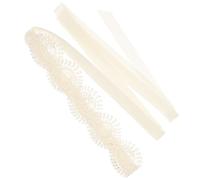 Beaupretty Brautgürtel aus Spitze mit Zarten Blumen Weiß Strapazierfähige Hochzeitsschärpe für Brautkleider und Alltag