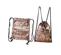 Beaupretty Glitzer Tasche Pailletten-kordelzugtasche Für Damen Sporttasche Tanztasche Outdoor-Strandtasche Reisen Leicht Und Praktisch
