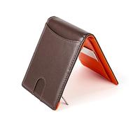 Beaupretty Herren-geldbörse aus Echtem Leder Faltgeldbörse mit Münzfach Fotofach und Geldscheinklammer Business-Brieftasche für Alltag und Reisen Geeignet für Männer und Freunde