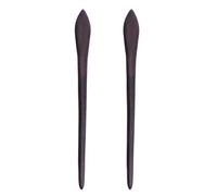 Beaupretty Holz Haarstäbchen japanische Haare Stäbchen handgeschnitzte Haarspange Haar Schal Pin für lange Haare Frauen 2 Stück (Shuttle)