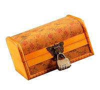Beaupretty Holz Schmuckbox Vintage Schmuckkasten Mit Schloss Aufbewahrungsbox Holz Schmuckschatulle Organizer Für Ringe Ohrringe Halsketten Armbänder Schmuckkästchen Schmuckkoffer Schatzkiste