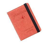 Beaupretty Reisepasshülle Aus Pu-Leder RFID-geldbörse Für Damen Etui Mit Platz Für Ausweise Und Fotos Orange Geeignet Für Reisen Und Alltag