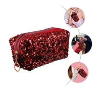 Beaupretty Tragbare Pailletten Kosmetiktasche Mit Reißverschluss Leichte Reise Kulturtasche Für Frauen Multifunktionaler Organizer Für Make up Und Toilettenartikel