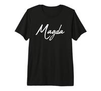 Beautiful Handwritten Font Magda Calligraphy Premium T-Shirt