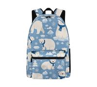 Beauty Collector Kinder-Rucksack, Schultasche, Schultasche für Jungen und Mädchen, Eisbär Snow Aqua, Tagesrucksack