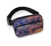 Beauty Grand Canyon bedruckte Bauchtasche für Damen und Herren, Umhängetasche, große Brusttasche mit verstellbarem Riemen für Outdoor, Workout, Reisen, Freizeit, Laufen, Beauty Grand Canyon, 20 x 13