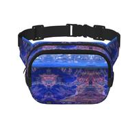 Beauty Grand Canyon quadratische doppellagige Hüfttasche Brusttasche Crossbody Tasche Laufen Reisen Wandern Hüfttasche, Schwarz , Einheitsgröße
