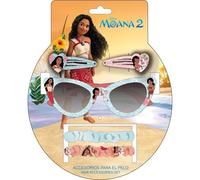 Beauty-Set Sonnenbrille Moana 2 - Kinderbrille mit Clips, Gummibändern und Disney-Charakteren