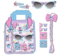 Beauty-Set Stitch Brille | Kinder-Set mit Zopf, Brille, Pinzette und Strumpfbänder | Disney-Haar-Accessoires mit Pastell-Design und Charakteren von Lilo & Stitch