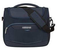 Beautycase AMERICAN TOURISTER "SUMMERRIDE", Damen, Gr. B/H/T: 32cm x 27cm x 18cm, blau (navy), Polyester, Taschen, Handgepäck Reisegepäck Trolley-Aufsteck-System (20935011-0) navy