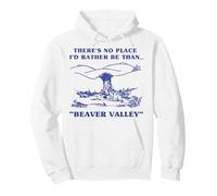 Beaver Valley Peak of Pinnacle Travel Humor Pullover Hoodie