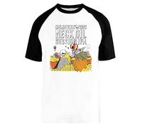 Beavertown Brewery - Neck Oil - Session IPA Weißes Baseball T-Shirt Kurze Ärmel Unisex White Baseball Tee