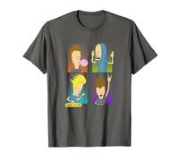 Beavis and Butt-Head Four Square T-Shirt, Herren, Anthrazit, XXL