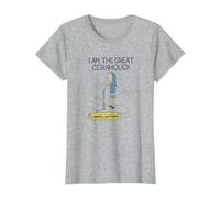 Beavis and Butt-Head Stand Up Cornholio T-Shirt, Damen, Grau Meliert, L