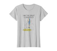 Beavis and Butt-Head Stand Up Cornholio T-Shirt, Damen, Silber, L