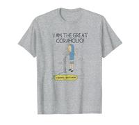 Beavis and Butt-Head Stand Up Cornholio T-Shirt, Herren, Grau Meliert, 4XL