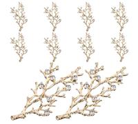 Beavorty 10 Stück Strassornamente aus Zinklegierung mit Großen Strasssteinen Glänzende Rhinestone Anhänger für Selbstgemacht Bastelprojekte und Dekoration von Kleidung und Geschenkboxen