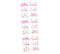 Beavorty 2 Sätze Einhorn Augenklappe Schlafmaske Mit Kopfhörern Augenklappen Schlafaugenabdeckungen Für Reisen Schlafen Gesicht Schlafmaske Aus Seide Ohrstöpsel Satin 6 Stücke * 2