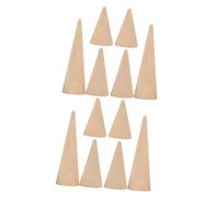 Beavorty 2 Sätze Holz Ringhalter Praktischer Schmuckständer Mit Konischer Form Für Stilvolle Präsentation Von Ringen Für Verkaufsstände Schminktische Platzsparend Modern 6 Stück * 2