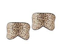 Beavorty 2 Stk Augenmaske mit Leopardenmuster Stangen Pavillonvorhänge Fälschung Filter silk sleeping mask silk schlafmaske lidschatten Augenklappe Schlafende Augenmaske Maulbeerseide