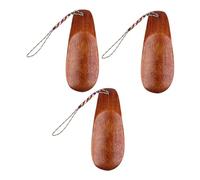 Beavorty 3 Sätze Hölzerner Schuhanzieher Schuhlöffel Aus Holz Schuhanzieher Holz Schuhanzieher Aus Holz Kleiner Schuhanzieher Kurzreise-schuhlöffel Brown 3 Stück * 3