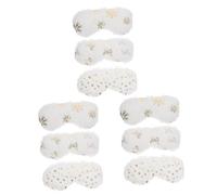 Beavorty 4 Sätze Plüsch-augenmaske Wiederverwendbar Palette Gepolstert Augenmasken Für Geschwollene Augen Beheizte Augenmaske Seide Schlafen Flecken Abdeckung Cool Gel Led Weiß 3 Stück * 4