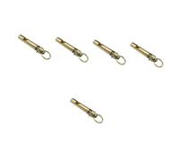 Beavorty 5 Stück Messing Whistle Keychain Schlüsselanhänger Mit Sicherheitspfeife Schlüsselanhänger Süß Schlüsselbund Campingversorgung Outdoor-accessoire Notpfeife Kupfer