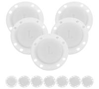 Beavorty 6 Paare Kleidung Drücken Sie Die Tasten Geldbörse Aus Metall Magnetische Knöpfe Runde Handtaschenknöpfe Innennähknöpfe Stealth-Brieftasche Druckknöpfe Werkzeugkasten Jahrgang Weiß