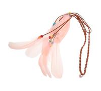 Beavorty Boho Stirnband mit Pfauenfeder Haarschmuck Ethnisches Haarband für Festival Karneval und Reisen Weiches Strapazierfähiges Accessoire für Frauen und Mädchen