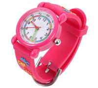 Beavorty Kinderuhr Mädchen Quarzuhr Farbenfrohes Design Niedlich Mit Buchstaben Für Grundschüler Geschenk Rosa