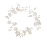 Beavorty Kopfbedeckungen für die Braut Hochzeitshaarranken Braut Kopfschmuck Stirnband Hochzeits Kopfbedeckung für Stirnband für Hochzeit Haarschmuck für die Legierung Weiß