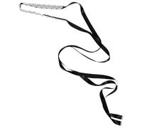 Beavorty Strassgürtel Braut Damen Dünner Hochzeitsgürtel mit Künstlichen Strasssteinen Schwarzes Satinband Dekorative Taillenkette für Brautkleid Abendkleid und Party