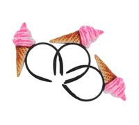 BEBEMOKO 3 Stück Teiliges Ice Stirnband aus Weichem Stoff Niedliches Spa Haarband für Damen und Mädchen Vielseitig für Gesichtsreinigung Make up und Haarstyling Passend