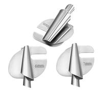 BEBEMOKO 3 Stück Teiliges Nähmaschinen Saumfuß Edelstahl Präzise Gerollter Saum Nähzubehör für Professionelle Näher und Handwerker Vielseitig für Leichte Stoffe Geeignet